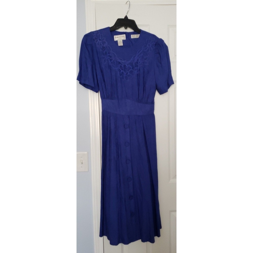 Karin Stevens Womans Dress Size 10P Royal blue